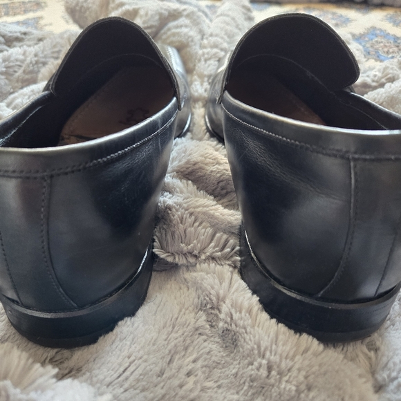 Harris Handmade Italian Black Leather Loafers Men's Size 11 - Picture 4 of 9